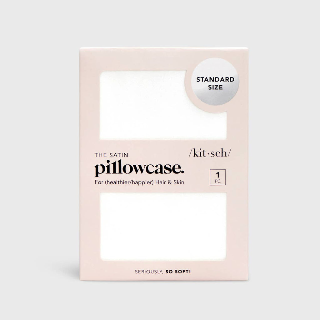 KITSCH Satin Pillowcase- Ivory