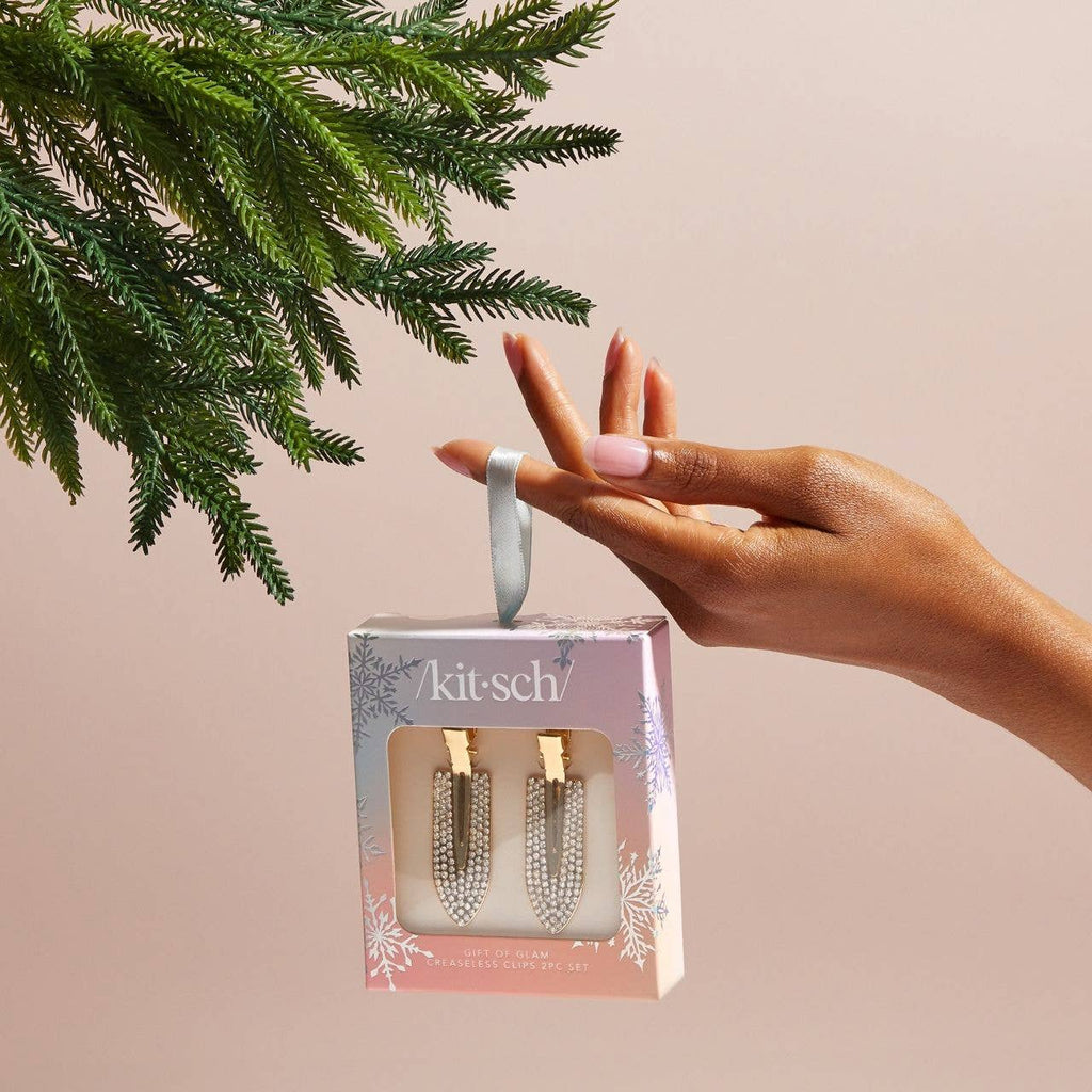 KITSCH Holiday Wonderland Rhinestone Creaseless Clip Set