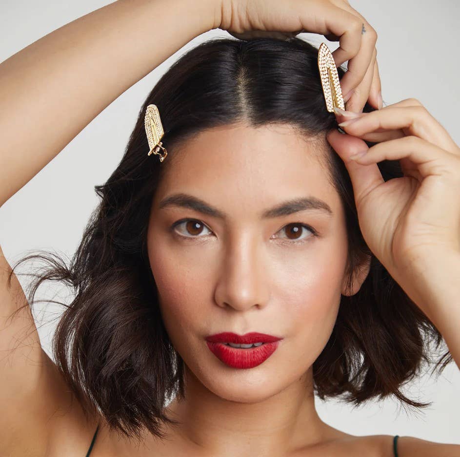 KITSCH Holiday Wonderland Rhinestone Creaseless Clip Set