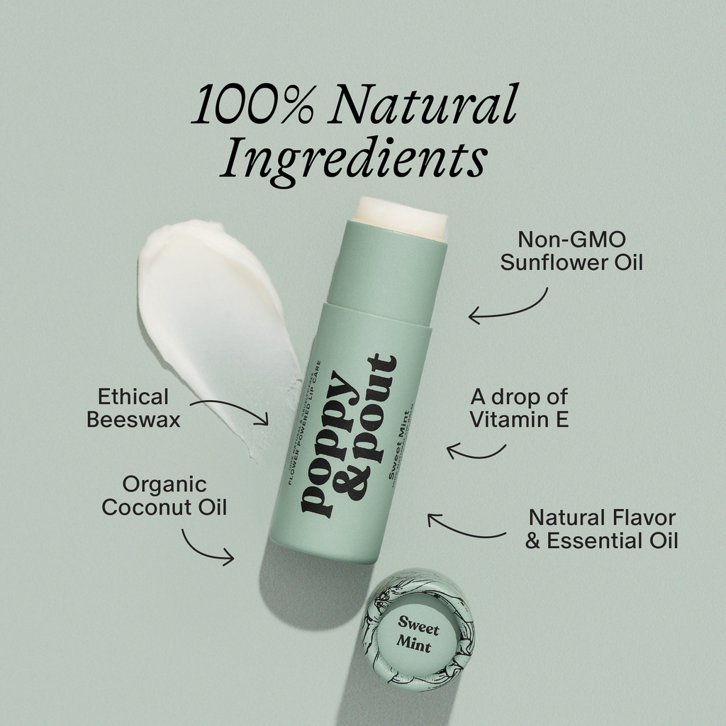 Poppy & Pout Sweet Mint Lip Balm