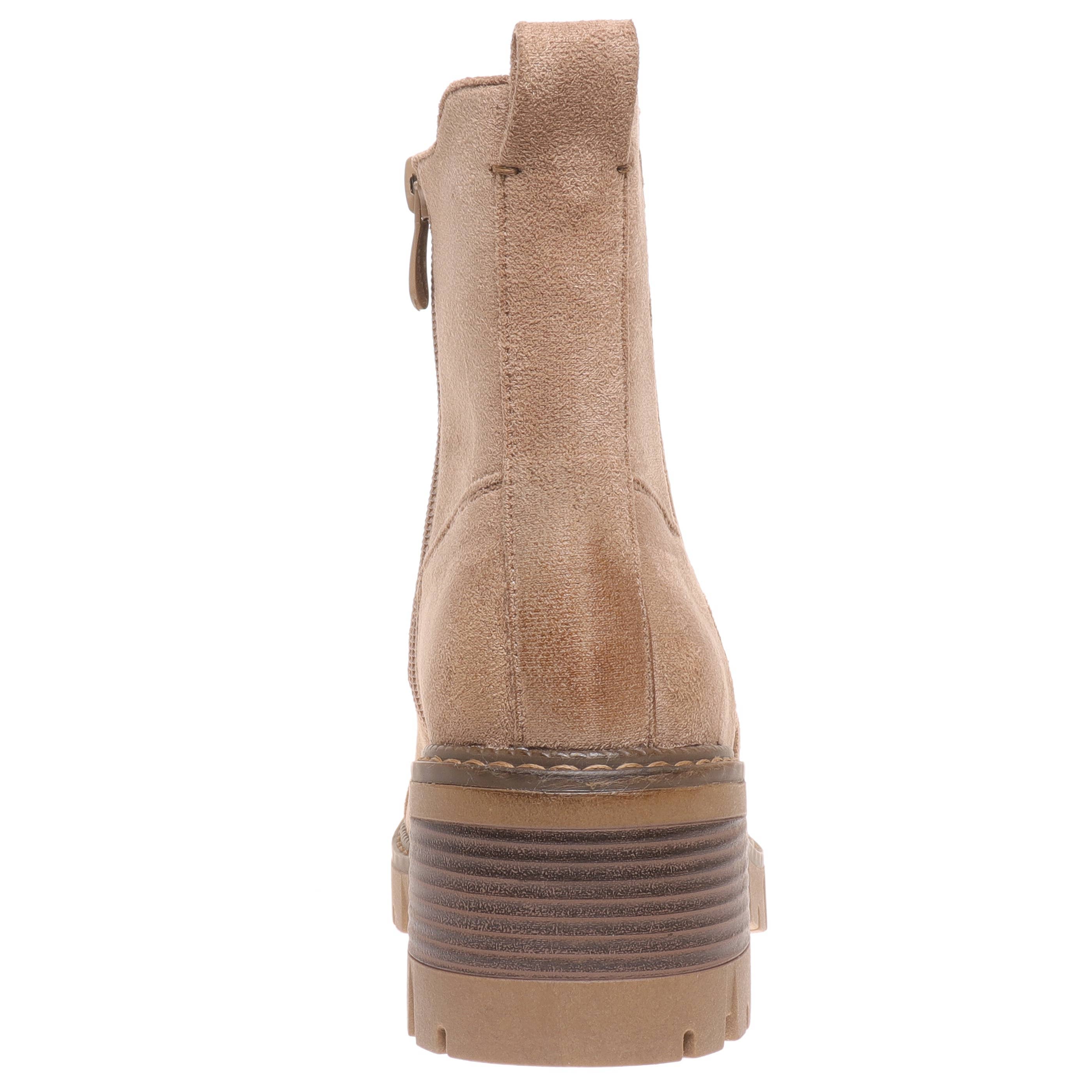 Taupe Suede Ankle Boots