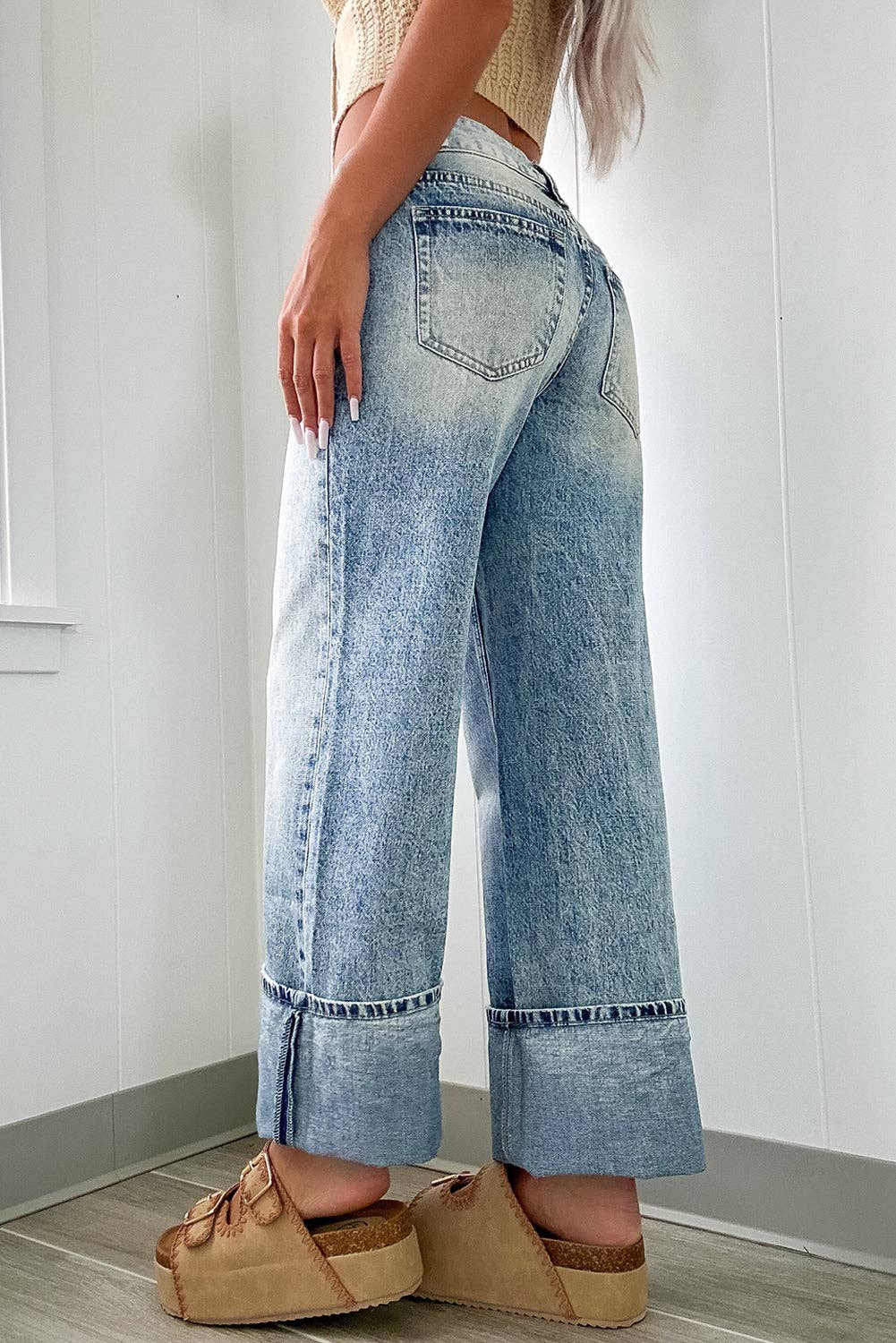 High Rise Medium Wash Jeans