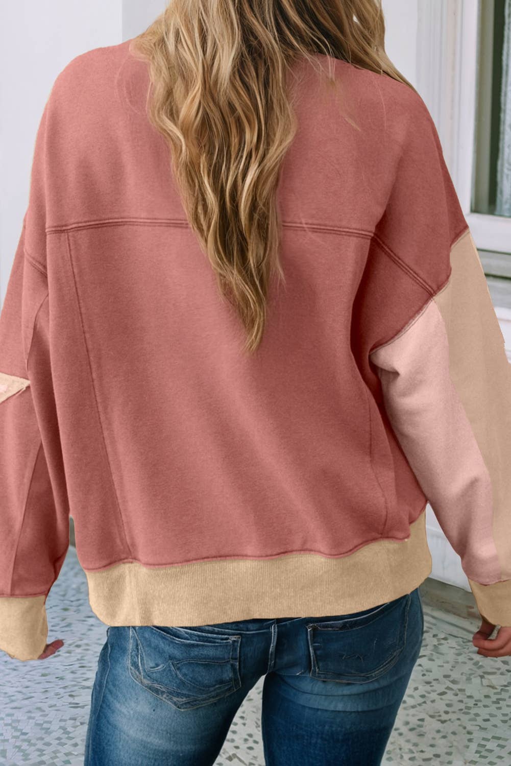 Star Patchwork Sweatshirt