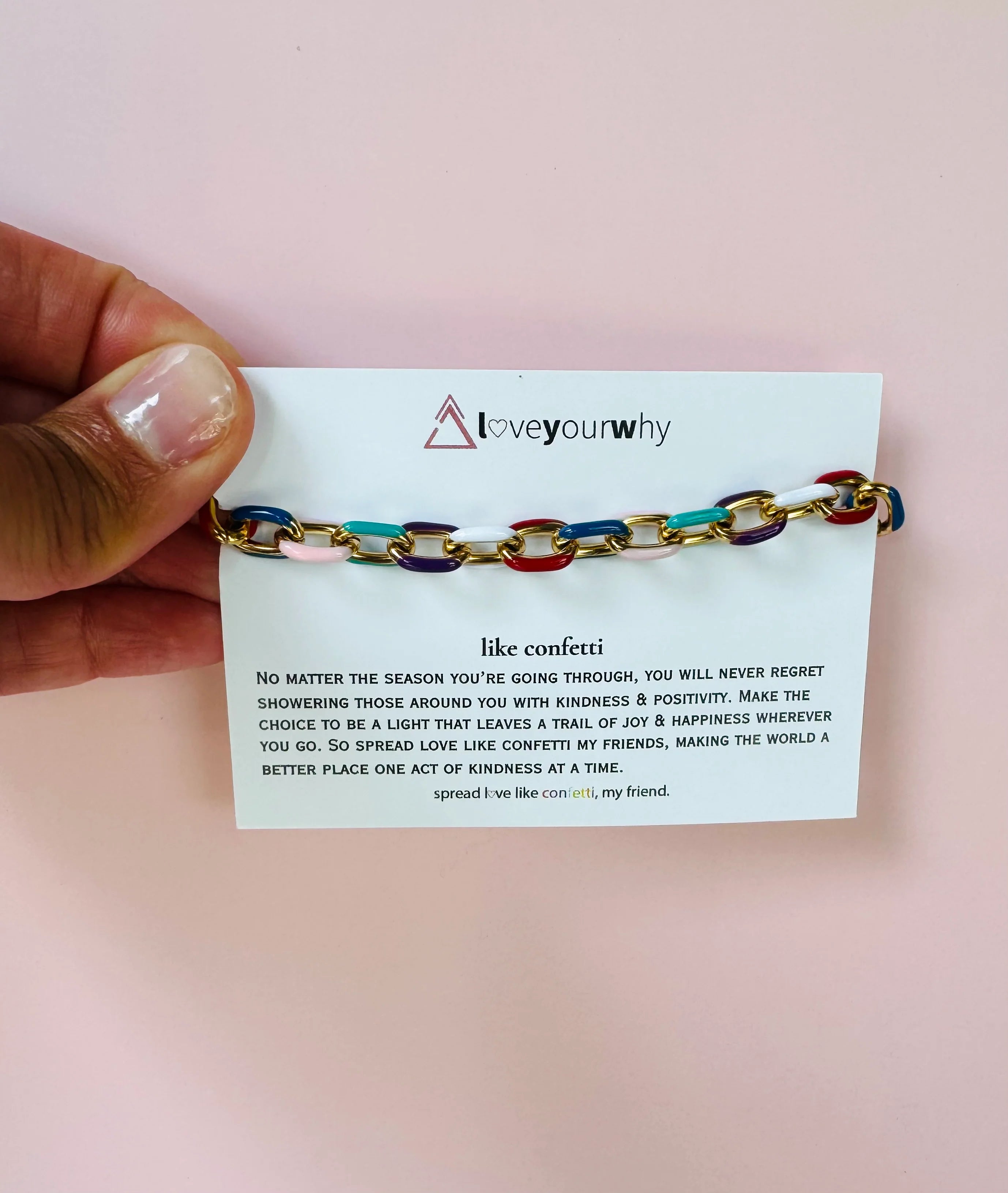 Confetti Link Bracelet