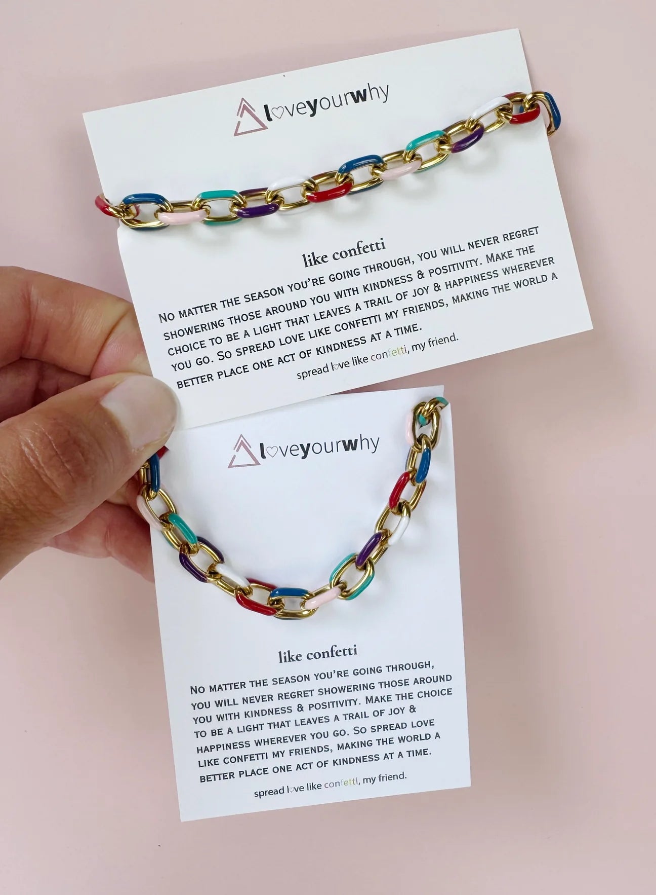 Confetti Link Bracelet
