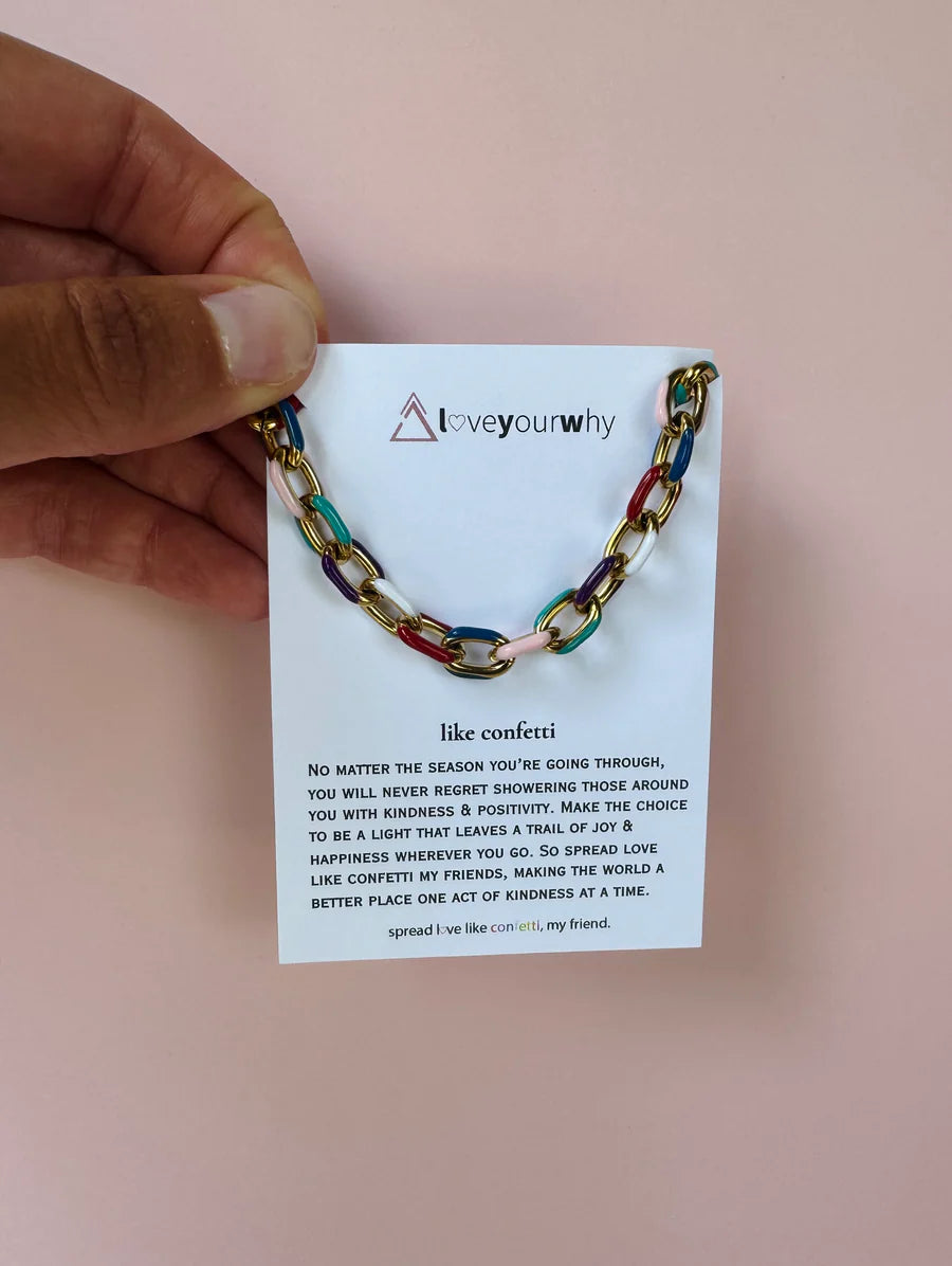 Confetti Link Necklace
